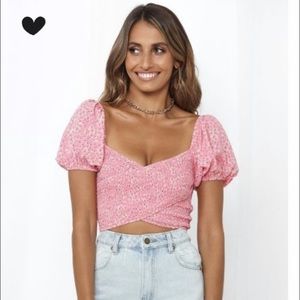 Pink Crop top